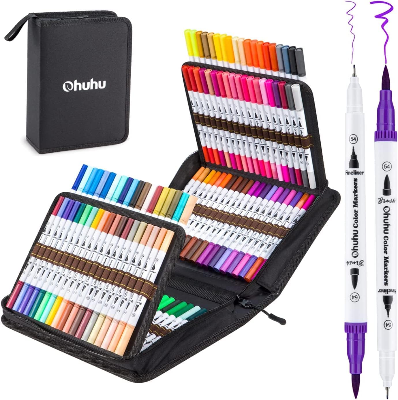 100 Colors Dual Brush Markers