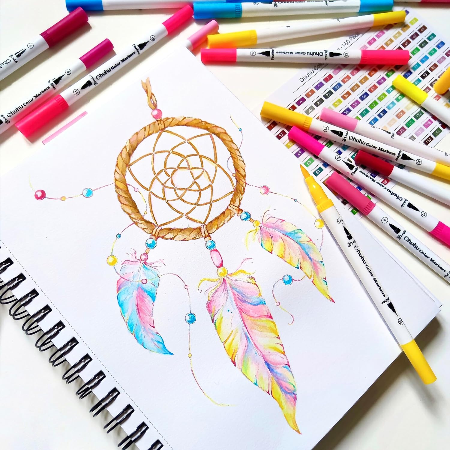 100 Colors Dual Brush Markers - Image 5