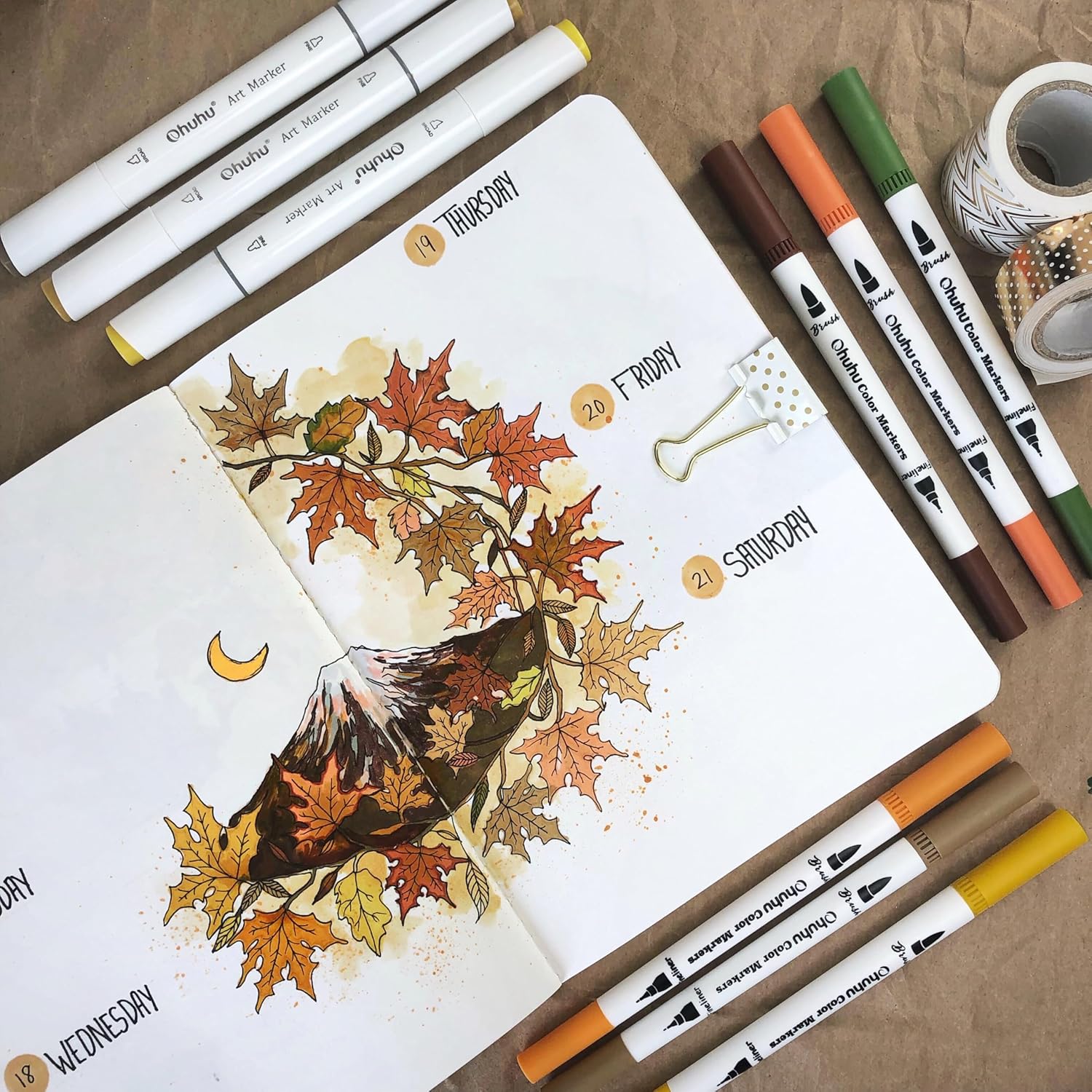 100 Colors Dual Brush Markers - Image 4