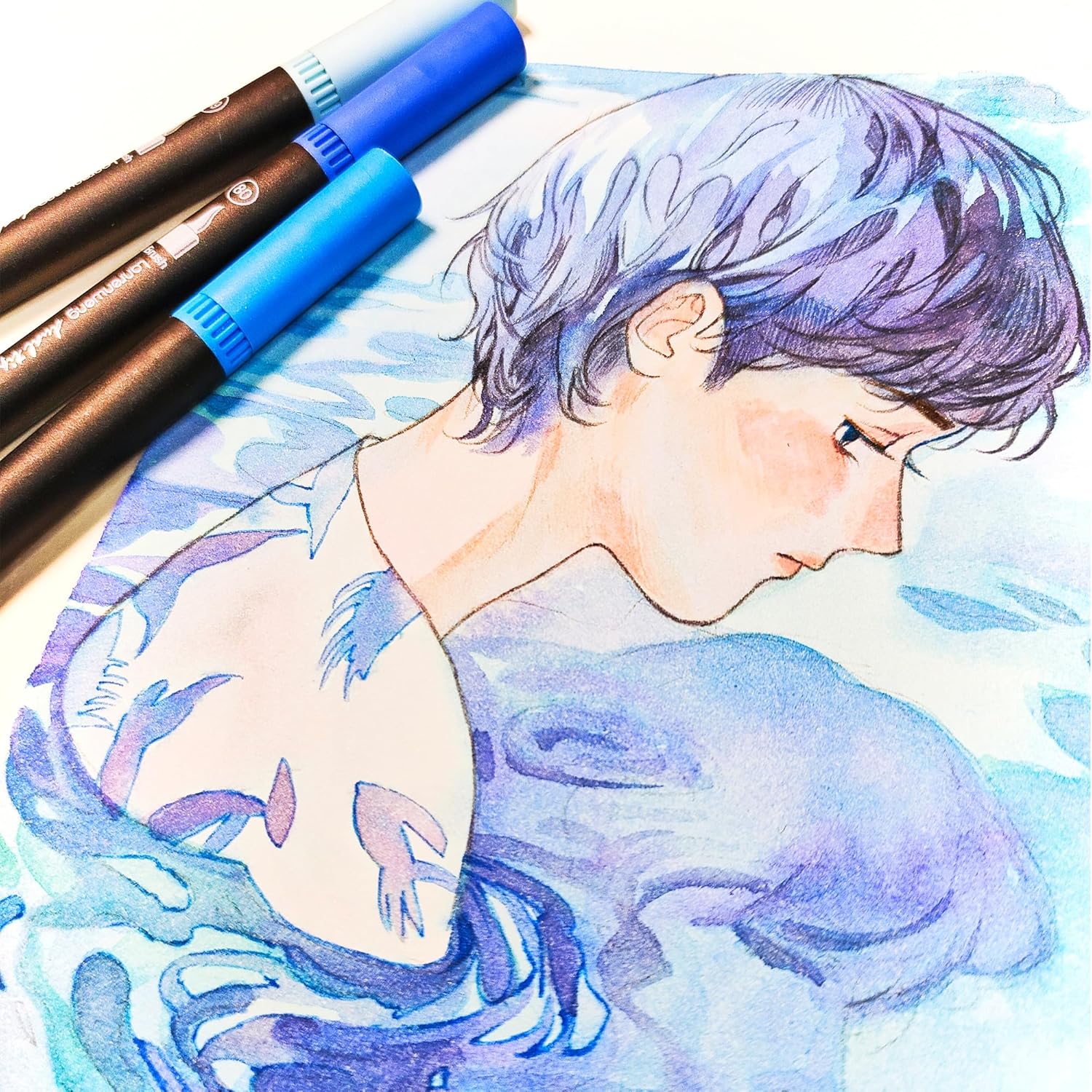 100 Colors Duo Tip Pens Fineliners Art Markers - Image 4