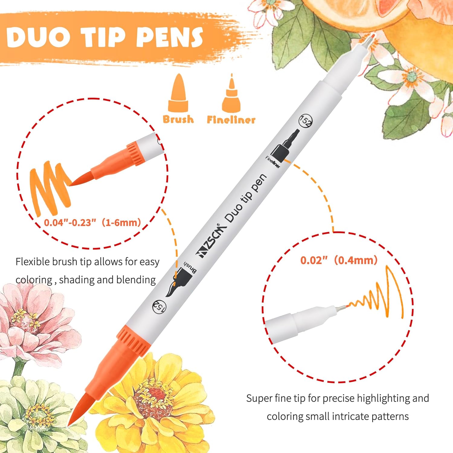 160 Colors Duo Tip Brush Markers - Image 5