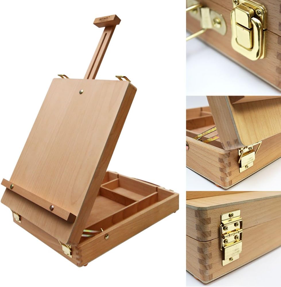 Adjustable Table Top Wood Box Easel - Image 4